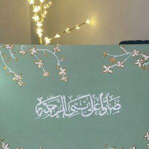 Handmade calligraphy art piece