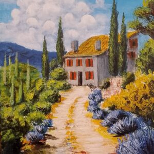 Acrylic Landscape Painting – 12x18 inches | Handmade Wall Art for bedroom walls